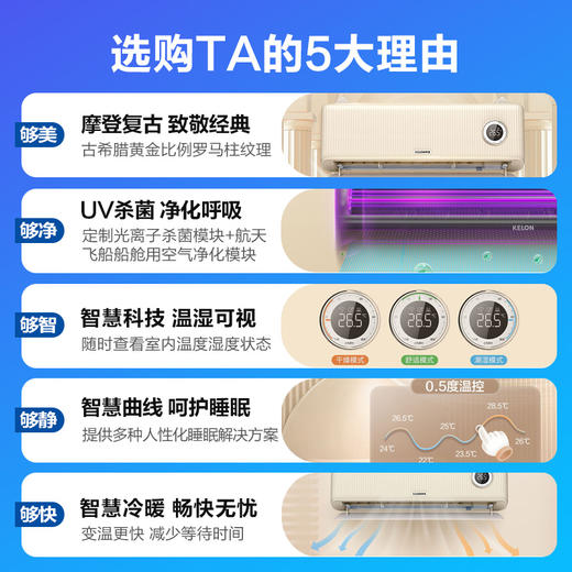 【国补15%】科龙 KFR-26GW/LZ1U-X1 大1匹 新一级能效 商品图4