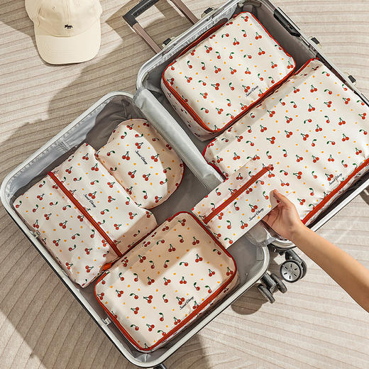 摩登主妇旅行收纳袋旅游衣物行李箱分装袋出差内衣裤便携整理套装 商品图0