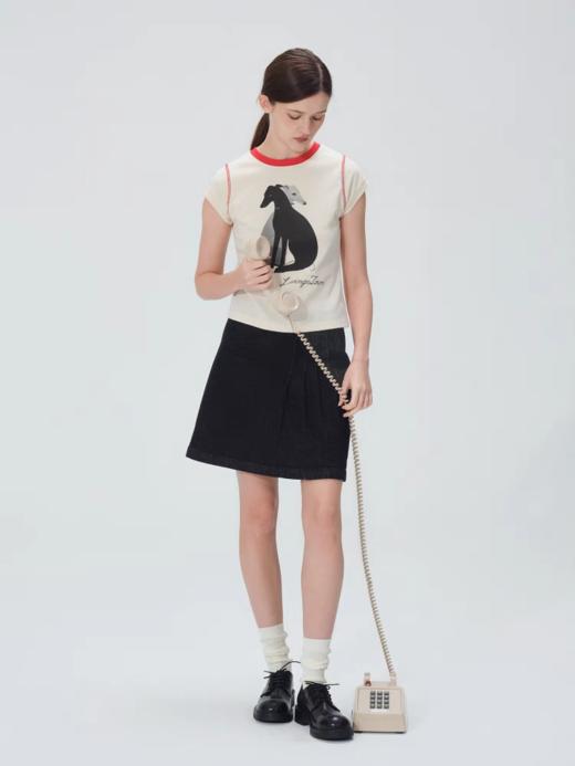 LIVINGTOWN/ LT复古不规则牛仔半裙 商品图4