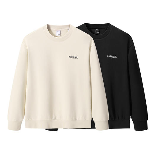 GXG男装 圆领卫衣字母印花长袖上衣 2025春季热卖 商品图4