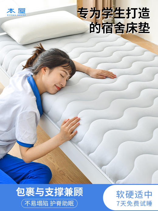 本屋创品记忆绵磨毛床垫 商品图0