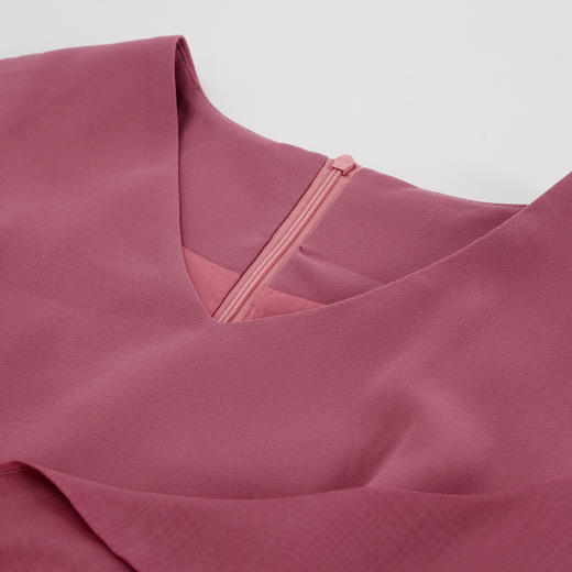 QF8C8斯尔丽25新款蝴蝶结落肩收腰优雅时尚礼服连衣裙 商品图5