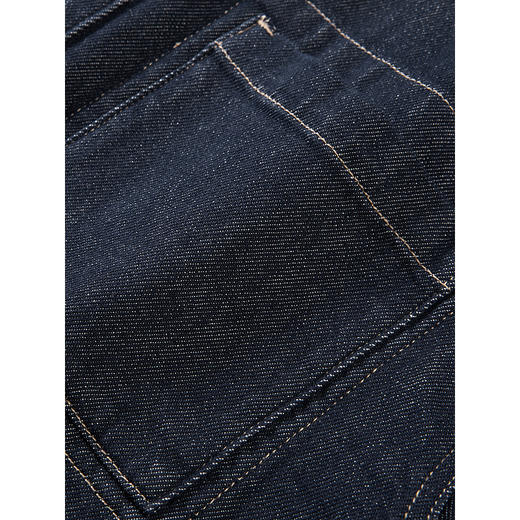 GXG男装 经典深蓝色水洗明线牛仔夹克外套 2024冬季热卖 商品图3