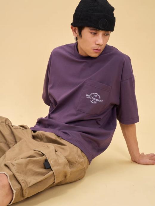 GYOZA PASTA/GP25AW-C046/印花标语口袋短袖T恤 商品图1