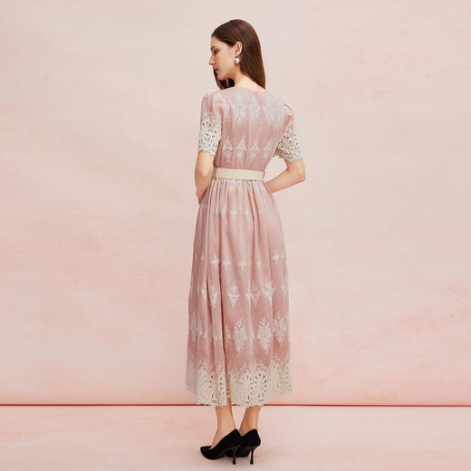 QF8C7斯尔丽25新款法式浪漫海边度假茶歇收腰放摆显瘦高雅连衣裙 商品图1