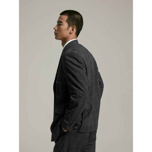 GXG男装   复古格纹商务西装男士正装 24年秋G24X133016 商品图3