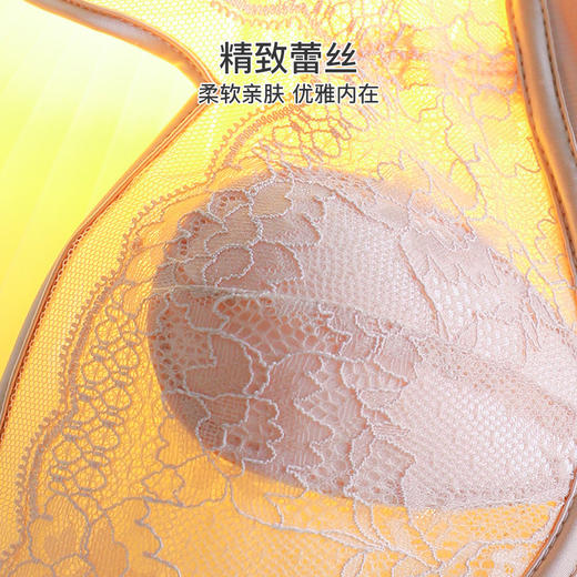 I'd爱帝女士软支撑水晶杯文胸蕾丝兔耳朵性感内衣 商品图7