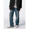GXG男装 浅蓝系绳设计牛仔裤锥形长裤 24年秋G24X053024 商品缩略图3