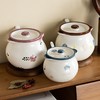 【双耳猪油罐+滤网】陶瓷猪油罐家用耐高温带盖勺厨房油泼辣子罐大容量收纳调味料盐罐 商品缩略图1