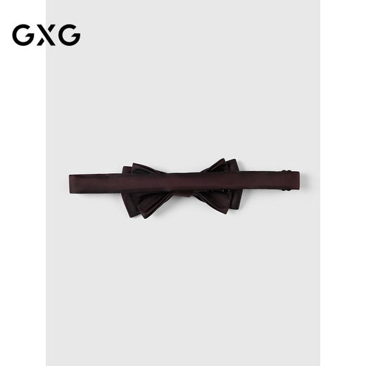 GXG领结男士商务西装衬衫领口装饰衣服配饰红色蝴蝶结潮双层 商品图1