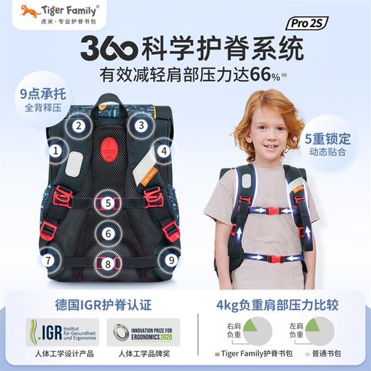 tigerfamily虎米 1-5年级小学生儿童男女书包护脊减负双肩包飞跃 商品图1