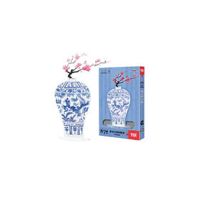 南京市博物总馆-萧何月下追韩信梅瓶