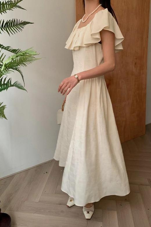 SUMMER & SAGE 温柔风纯欲荷叶边长裙 20550 商品图4