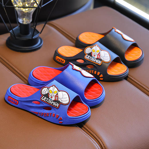 奥特曼儿童凉拖鞋亲子男女新款夏季卡通软底防滑居家洗澡浴室户外 商品图5