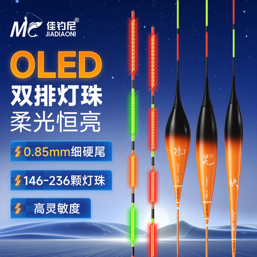 佳钓尼OLED夜光漂咬钩变色浮漂日夜两用电子漂醒目鲫鱼漂（316） 商品图0