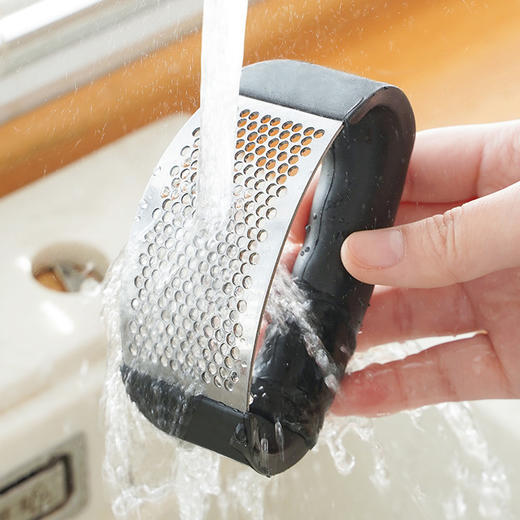 【轻松制蒜泥!】不锈钢压蒜器加厚款 大蒜夹蒜器家用蒜蓉器捣蒜泥蒜臼子厨房。ry 商品图2