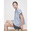 UMILAB｜蓝屿*低饱和美学 100%棉设计感三折袖廓形短袖衬衫H1272W 商品缩略图4