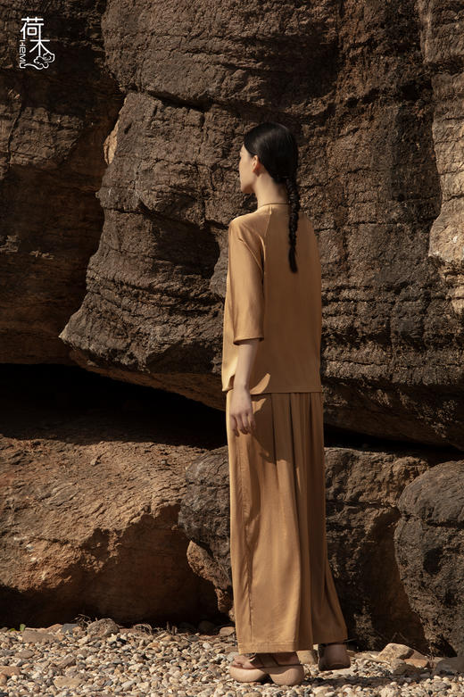 荷木HEMU丨吉纹·宽腿裤 商品图3