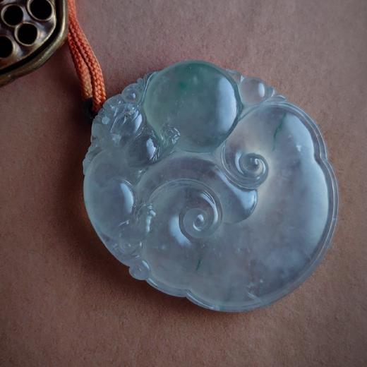 高冰种翡翠手镯芯整料项坠 商品图6