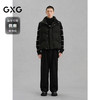 GXG男装  黑色暗格立领通勤羽绒马甲男 冬季马甲G24X094009 商品缩略图1