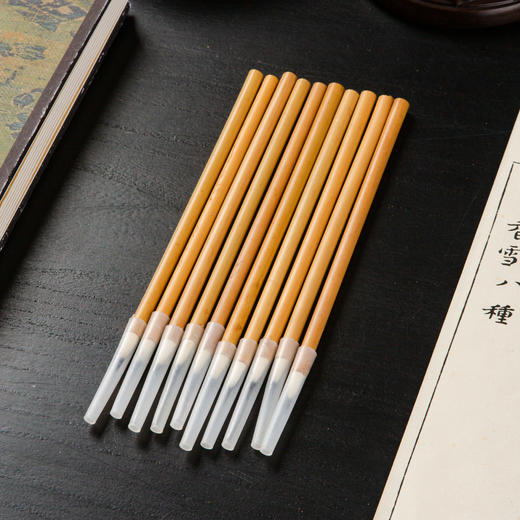 70-80年代老国营厂制七紫三羊老毛笔（10支） 商品图1