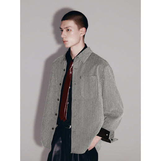 GXG男装 简约衬衫式夹克男外套日常通勤商务夹克   秋季热卖G24X213012 商品图2