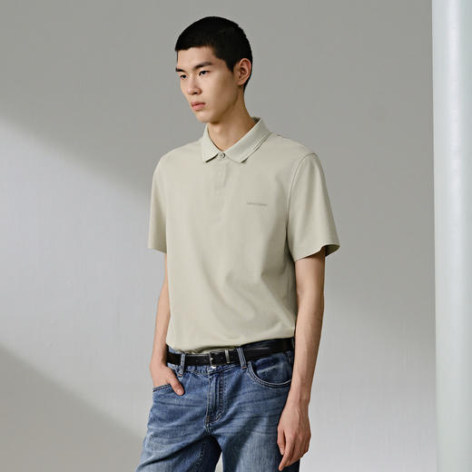 GXG男装  字母胶印polo衫男士短袖 24年夏热卖G24X242001 商品图2