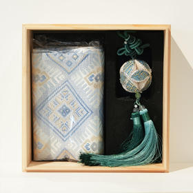 壮锦-文创礼盒围巾两件套