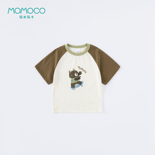 2Fmomoco童装 男童小熊滑板T恤 商品图0