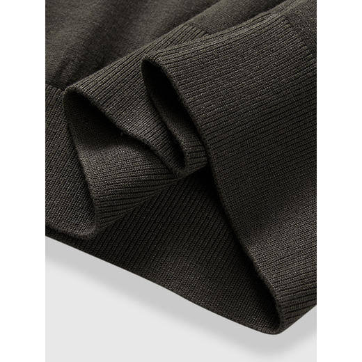 GXG男装 暗纹肌理提花毛衣简约通勤男内搭宽松毛衫 2025春季热卖 商品图4