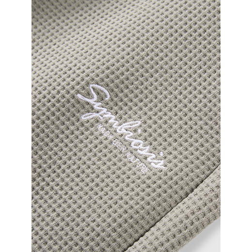 GXG男装 针织休闲五分裤简约刺绣小标通勤短裤男裤 2025春季热卖 商品图3