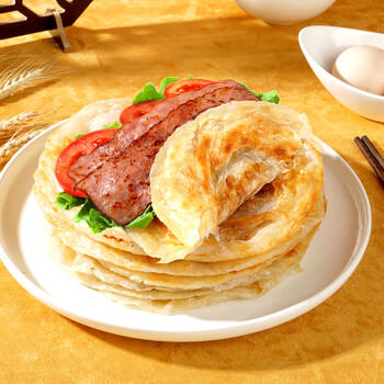 大希地 麦香手抓饼 2000g 20片 儿童早餐 冷冻面点方便速食 烤肠伴侣 商品图0