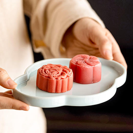 【陶瓷茶点盘多款】陶瓷迷你糕点碟复古精致水果盘味碟茶室禅意茶点盘防烫茶杯垫杯托 商品图4