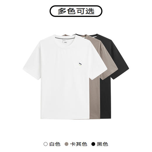 GXG男装 多色简约基础圆领短袖T恤24年夏季热卖G24X442114 商品图2