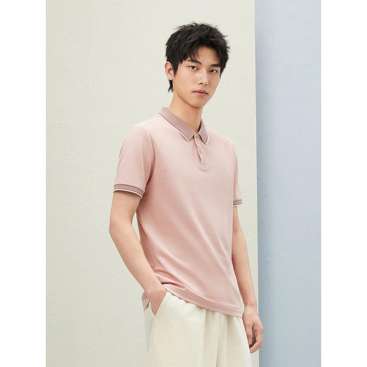 2025春夏热卖GXG男装休闲通勤双色男士翻领短袖Polo衫男* 商品图4