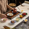 【祥云六瓣碟】陶瓷高脚水果盘中式高足茶点盘家用点心碟子禅意干果盘零食糕点盘 商品缩略图2