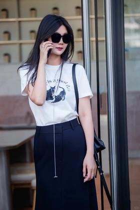 【高品质私服】【MC棉质萌宠印花宽松T恤】夏日穿着更佳洁净干爽，5A抗菌防螨功能G1423-CC【无标出货 介意慎拍】