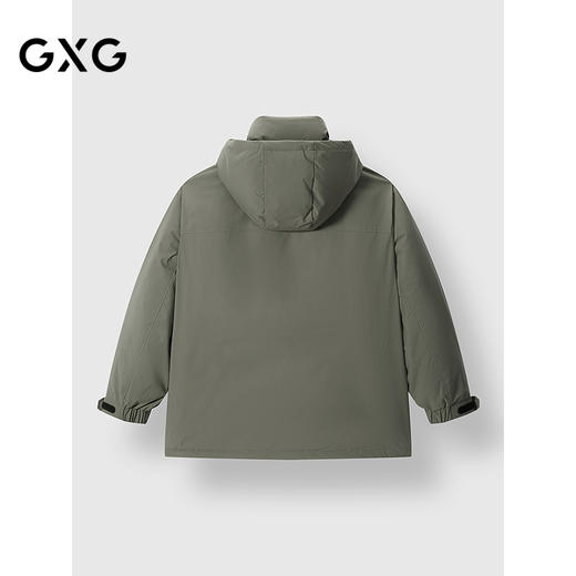 GXG男装 多口袋中长款羽绒服连帽羽绒外套保暖 24冬季热卖 商品图1