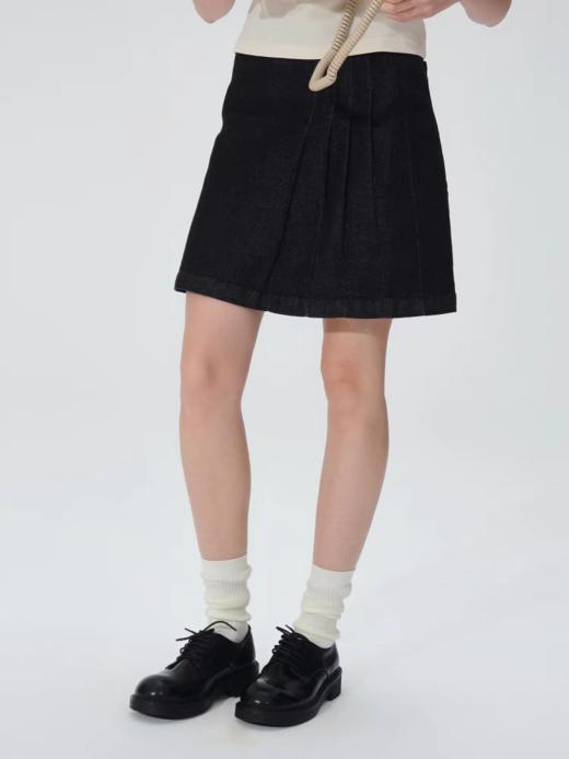 LIVINGTOWN/ LT复古不规则牛仔半裙 商品图3