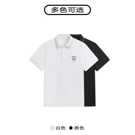 GXG男装   胸前小刺绣翻领polo衫 休闲日常通勤商务男士短袖polo衫夏热卖G24X242002 商品图2