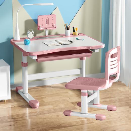 【孩子成长好伙伴】📚可调节学习桌椅，矫正坐姿+护眼灯💡让学习更高效！新品家用调节式儿童学习桌椅 看书写作课桌椅多功能坐姿矫正学习桌 商品图6