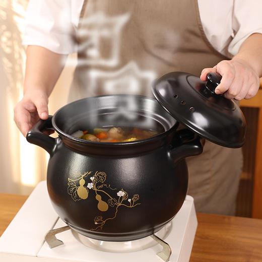 【金葫芦团圆煲】陶煲王商用大容量砂锅陶瓷煲汤锅家用明火煲鸡沙锅干烧 商品图1