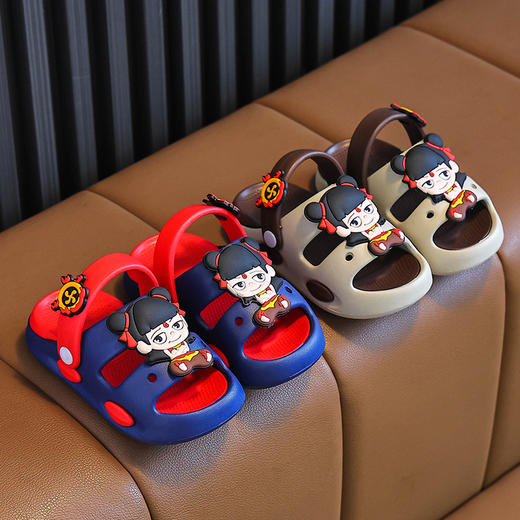 哪吒男童凉鞋软底防滑2025新款儿童凉鞋中小童运动沙滩鞋子 商品图4