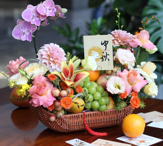 中秋节水果手提花篮 商品图1