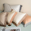 自然醒100支长绒棉Maillard美拉德系拼边枕套高奢款HS 商品缩略图5
