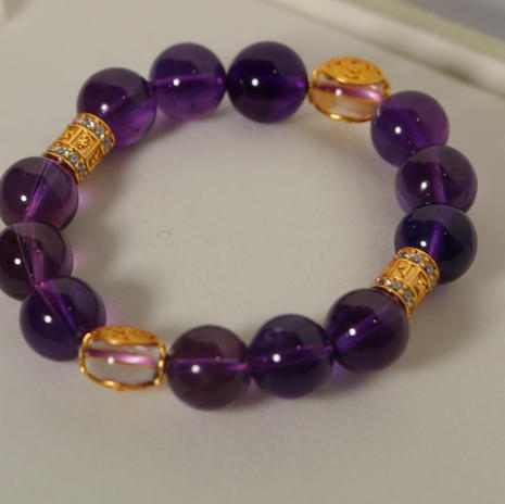 Perperle 人气紫水晶串串手串 11-13mm 商品图0