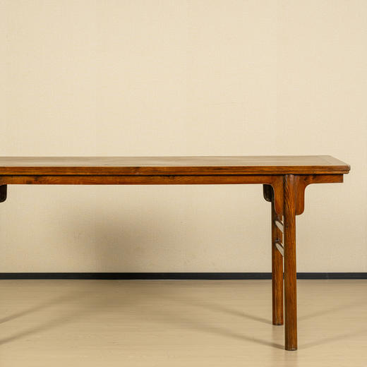 清	黄花梨夹头榫刀牙板独板平头案 商品图2