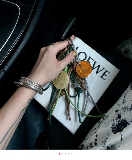 原单ATELIERSO倪*索设计师款编织绳挂链挂件061203 商品图3