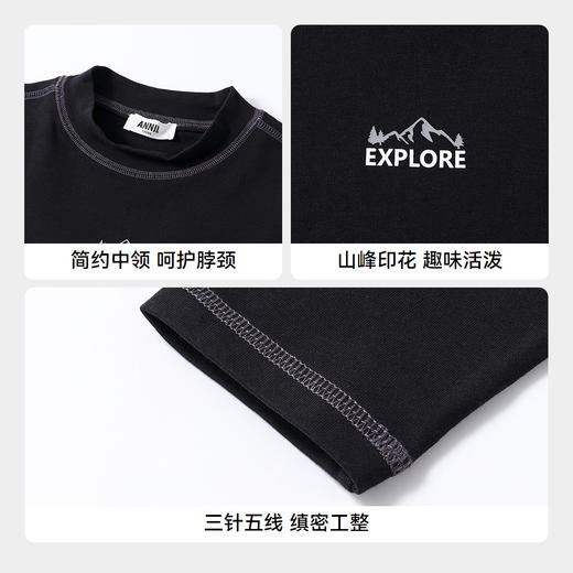 男女童中领长袖针织衫秋季新款安奈儿童装小程序专享EM531567 商品图4