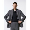 GXG男装  灰色羊毛混纺商务西装男正装 24年秋G24X133009 商品缩略图4